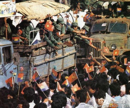 之后扶持韩桑林建立柬埔寨人民共和国.