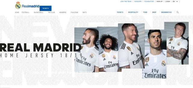 皇马发布新赛季球衣:致敬02年经典 纽扣衣领设