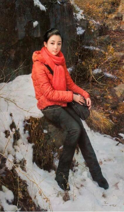 李哲进 《雪后》 157X92cm 2018年