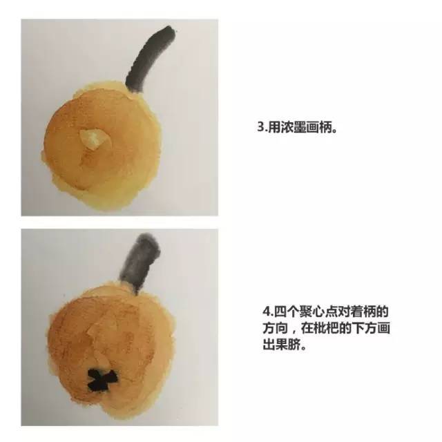 画法|跟着徐湛老师学写意：枇杷的画法