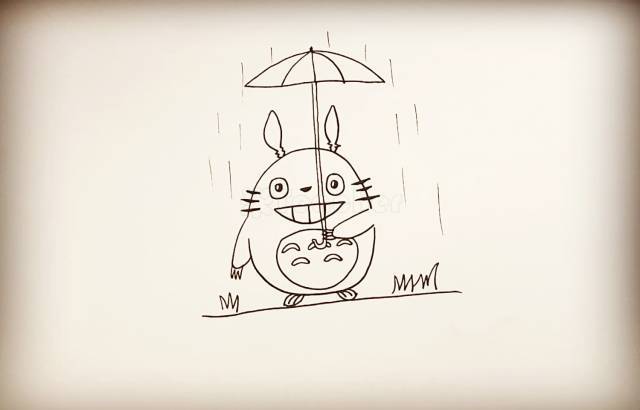 简笔画龙猫_腾讯新闻