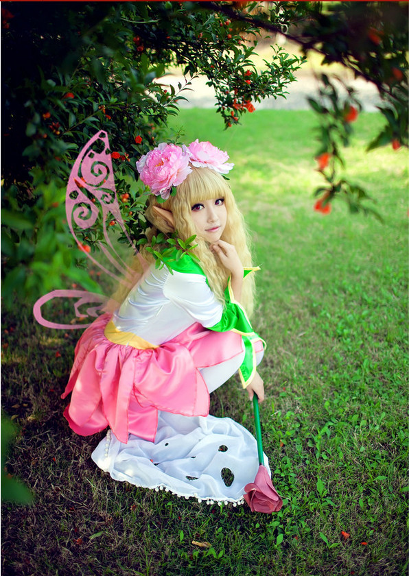 DNF女玩家COS花仙子套装 美哭了!