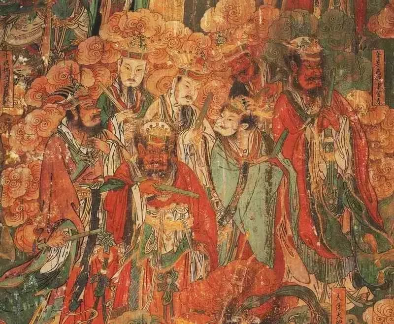 安い割引 重要文化財、毗盧寺壁畫1:1再現した肉筆模写 絵画