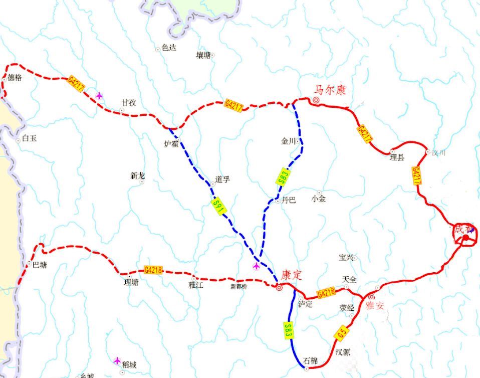 雅康高速康定收费站明日8点正式启用,川藏第一站国旗飘扬!