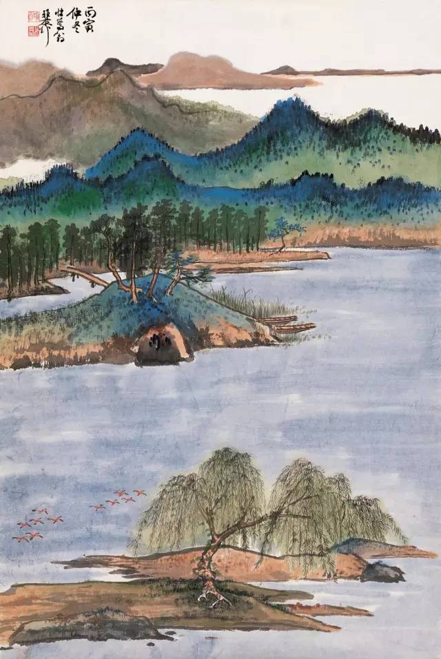 一组青绿夏山图,入心又入魂