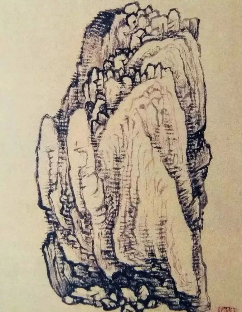 黄秋园皴法与山石画法全解