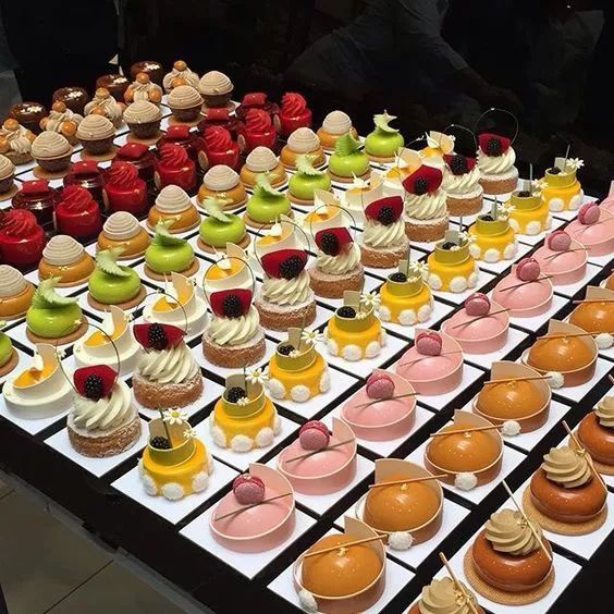 自助餐法式甜品|摆盘技巧.