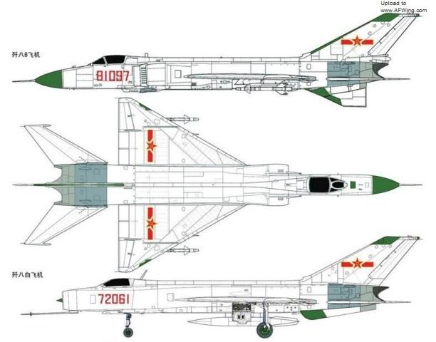 老款绿头歼8战机仍在服役