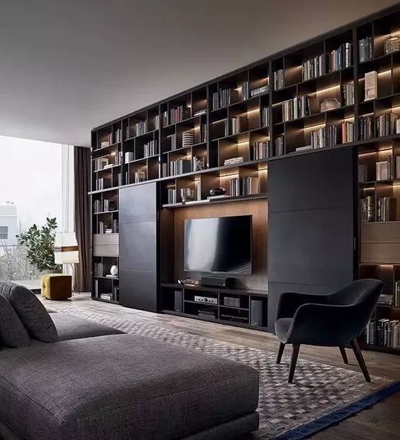 3种电视墙设计方案,去繁从简,美观实用!