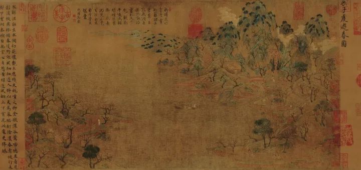 游春图|读展子虔《游春图》