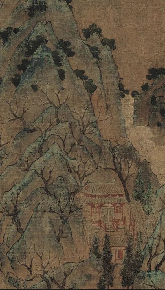 游春图|读展子虔《游春图》