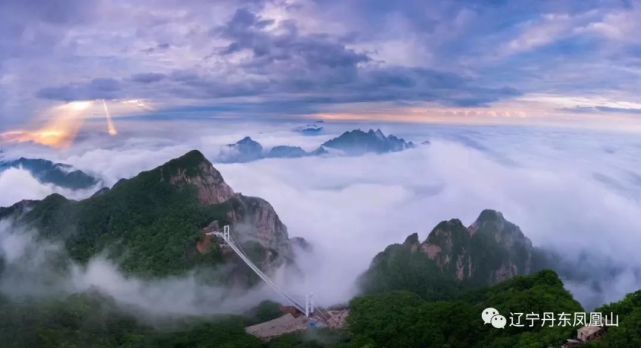 丹东诞生全国第2个玻璃悬索桥 7月10日试营 凤凰山 张家界 东北