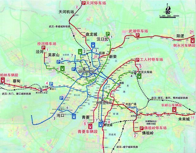 武漢5年內將再添10條地鐵線 遠城區也能通地鐵