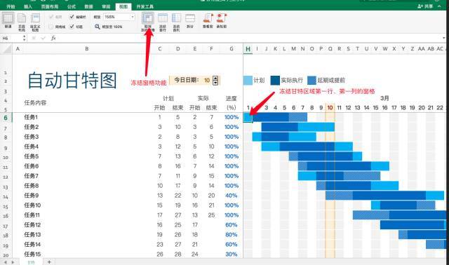 10分鐘搞定甘特圖9個模板直接用標杆精益