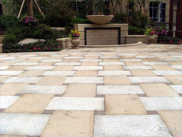 景观石材铺装 面层施工工艺