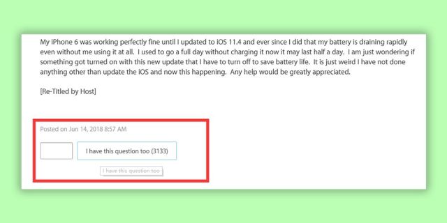 iOS11.4被曝异常耗电问题 三千多人投诉,iOS1