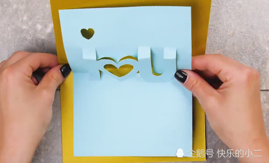简单2步,教你做1张立体"i love you"卡片,给你喜欢的人一个惊喜吧