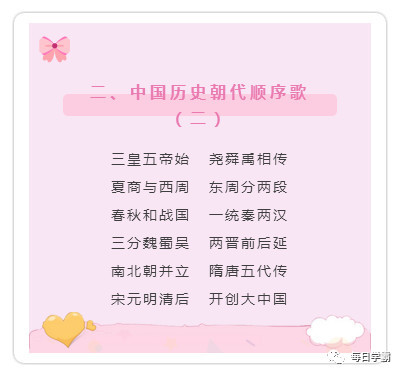 中国历史朝代顺序顺口溜、年表完整版 全了,涨