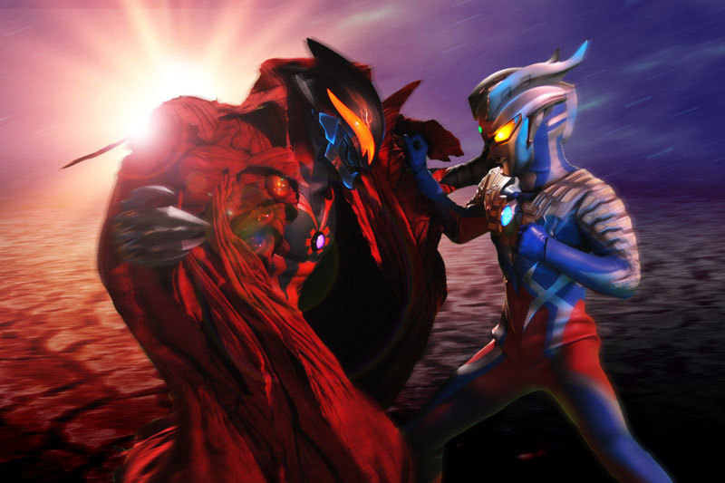 奥特曼奥特之父腰部重伤还有疤痕贝利亚被赛罗弄瞎过