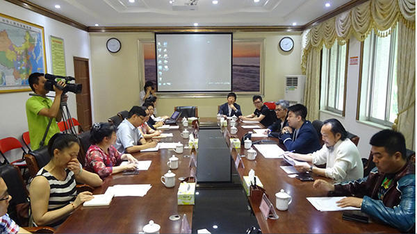2018年5月，朗基共享、澳门太阳城集团与澄迈县政府就赛马项目商讨洽谈。 朗基共享公司官网 资料图