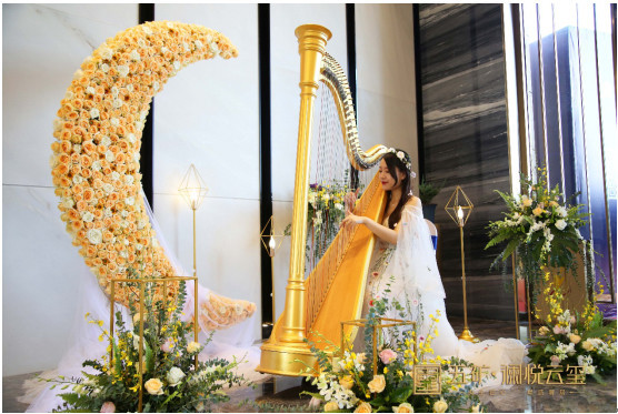 竖琴迎宾演奏,营造尊崇归家礼仪感各国风情美食,打造舌尖上的生活仪式