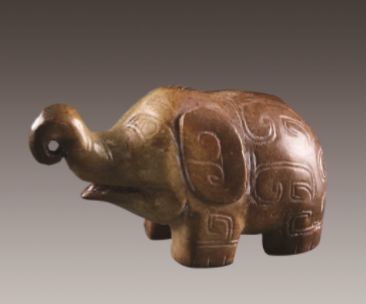 商末的玉象(河南安阳妇好墓出土)