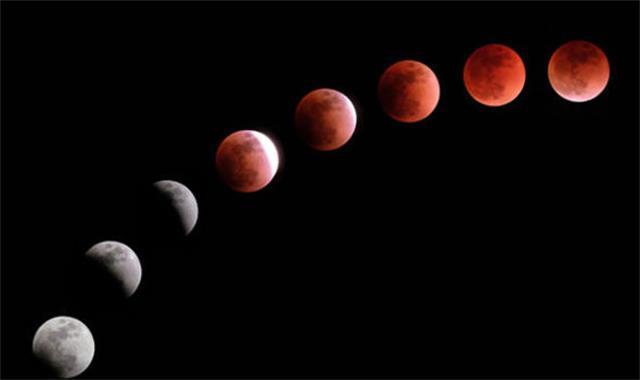 今晚的血月月食!这张照片展示了你能从壮观的月球中期待什么
