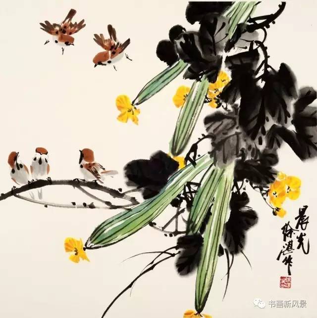 郭味渠|这组花鸟，悦目、赏心、醉人！