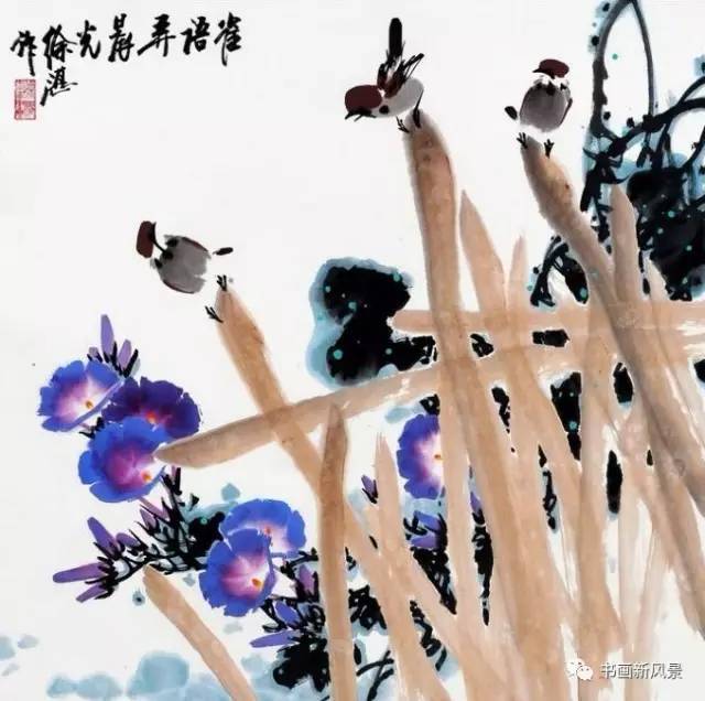 郭味渠|这组花鸟，悦目、赏心、醉人！