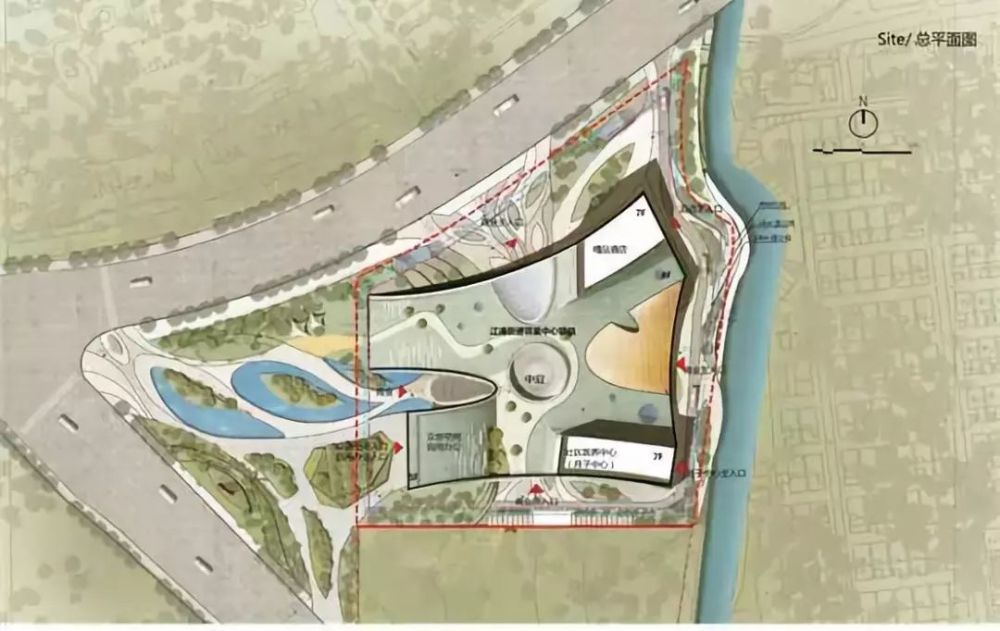 白马邻里中心总平面图