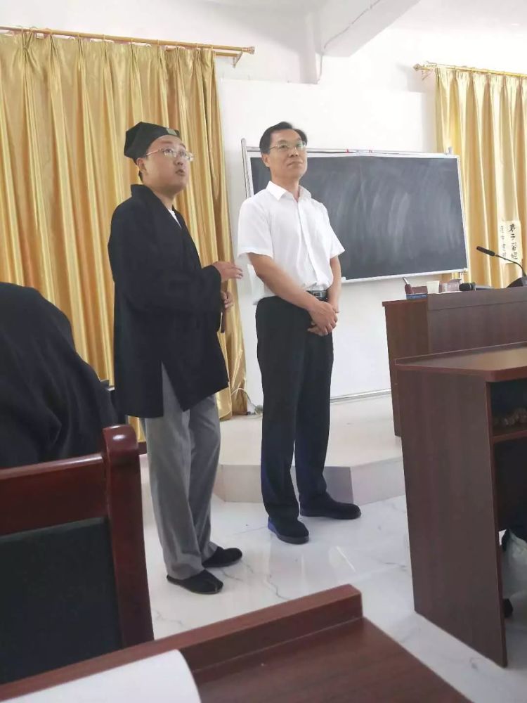 保定市委统战部副部长民宗局局长董少卿慰问省道学院第九期进修班学员