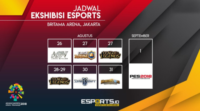 亚运会英雄联盟项目比赛时间定于8月27日到2