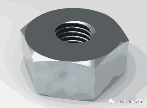 proecreo产品设计使用creo40画螺母教程