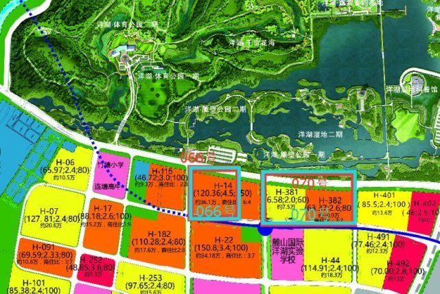 长沙市066号地块地块位于岳麓区罗谷塘路以东,洋湖大道以南,地块规划
