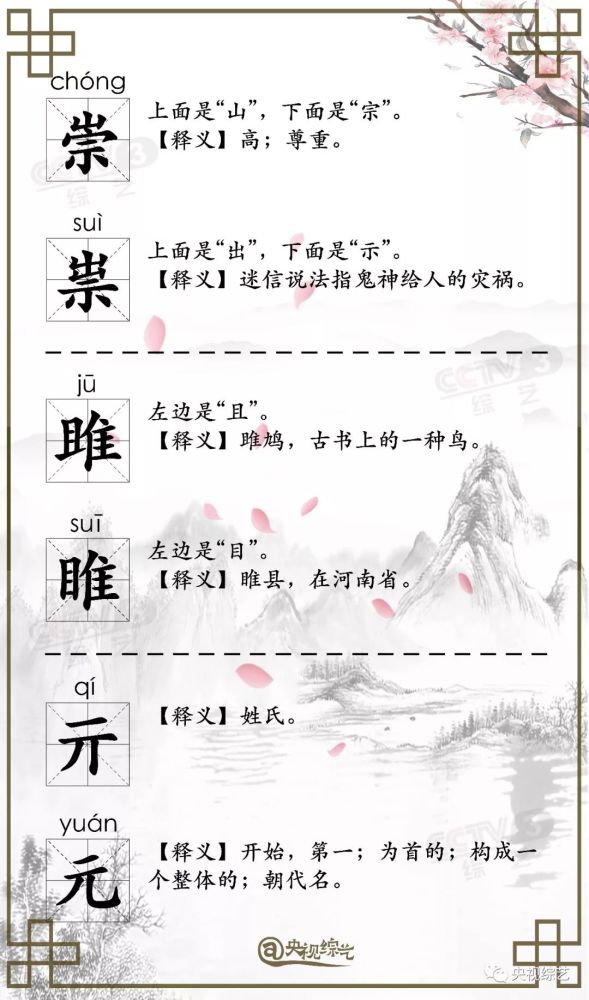 这些双胞胎汉字你了解几个?一起来涨知识