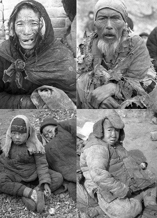 1936年大饥荒10张差点销毁的老照片百姓树皮为食触目惊心