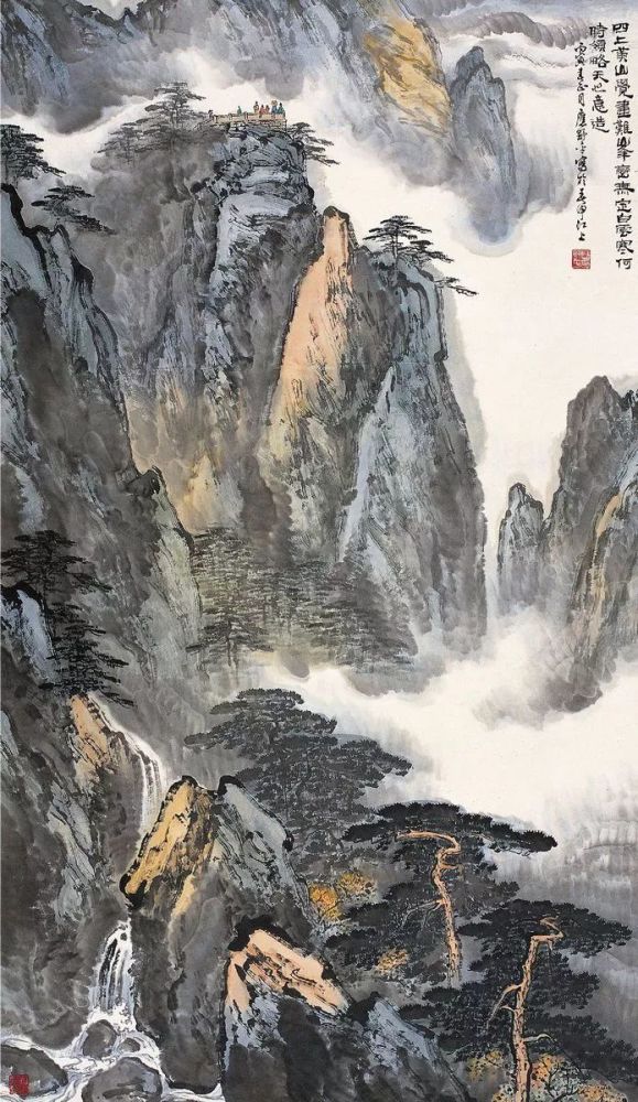 应野平|他的山水画笔墨苍润拙朴，连日本人都赞他：“中国山水画家第一人”！