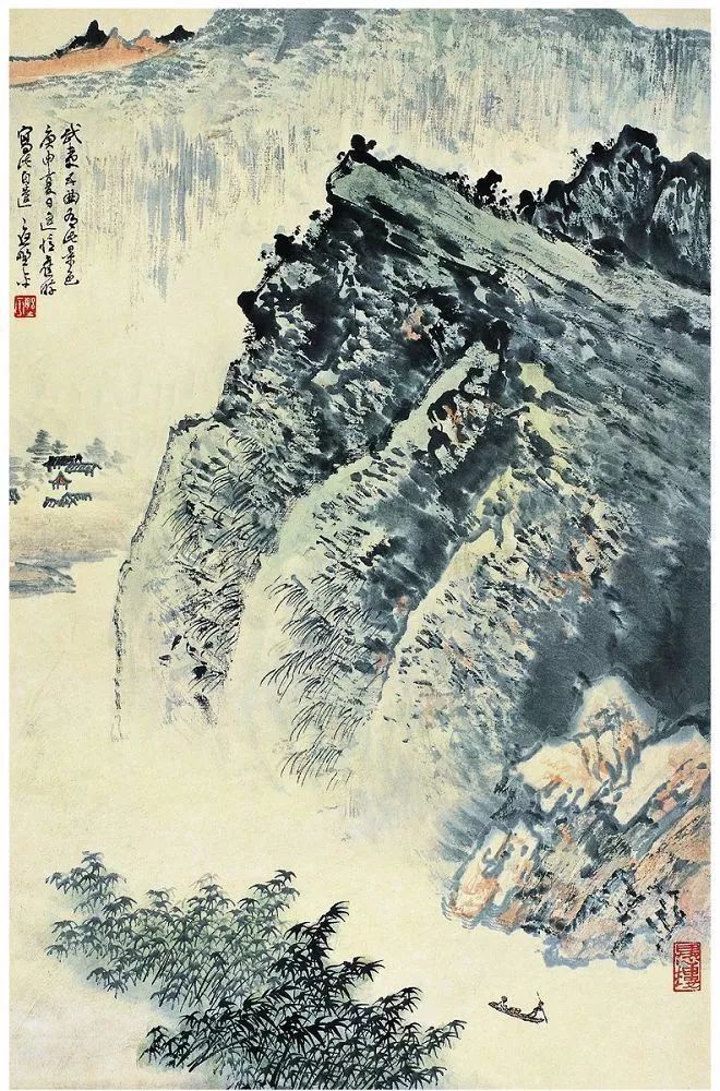 应野平|他的山水画笔墨苍润拙朴，连日本人都赞他：“中国山水画家第一人”！