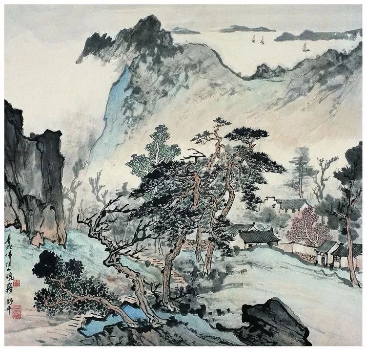 应野平|他的山水画笔墨苍润拙朴，连日本人都赞他：“中国山水画家第一人”！