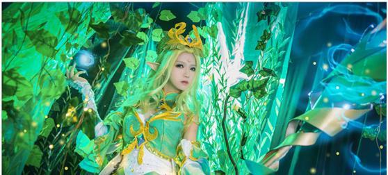 王者荣耀:国服最美王昭君cos,精灵公主+逆天颜