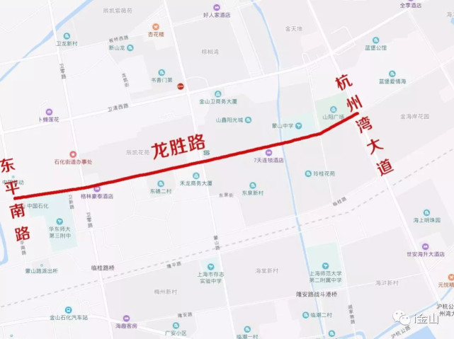 六个 金山第一 龙胜路主体改建完成 龙胜路