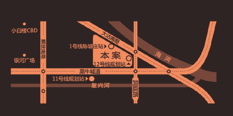 该工程包含地铁11号线内江路站,地铁12号线黑牛成道站,过黑牛城道地下