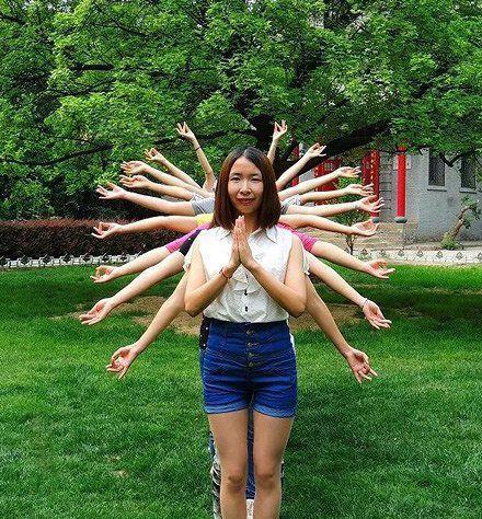 千手观音校园版搞笑段子:还记得初中时,上化学课,老师给我们讲甲烷,一