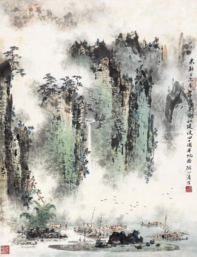天津历史博物馆|这100幅山水画，清新又养眼，真的绝了！快收藏！