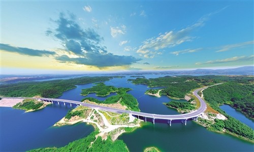 湖北丹江口市环库区生态公路阳西沟段.陈华平摄