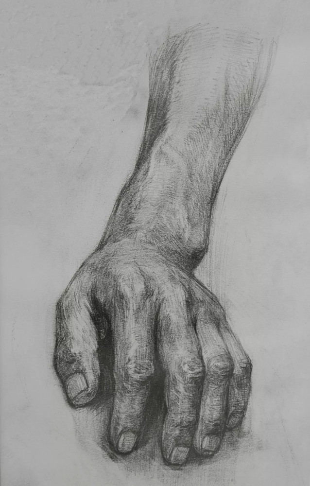 画人难画手94幅手部刻画作品拿去临摹