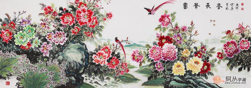 写意牡丹|当代很有名气的写意牡丹画家 石开艺术作品赏析