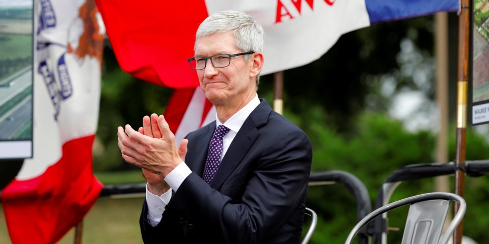 苹果首席执行官蒂姆·库克(tim cook)