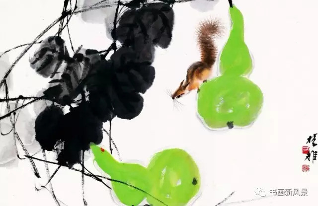 方楚雄|看他画的小松鼠，绝对是一种享受！