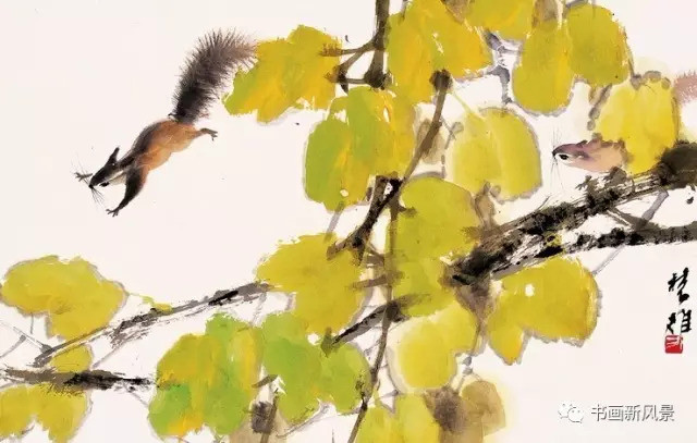 方楚雄|看他画的小松鼠，绝对是一种享受！